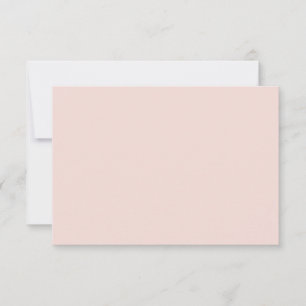 Minimalist blush pink solid plain elegant chic thank you card