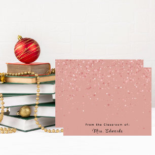 Minimalist Blush Pink Stylish Teacher Gift Card