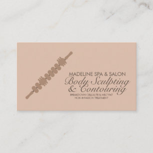 Minimalist Body Contouring Body Sculpting Massage  Business Card