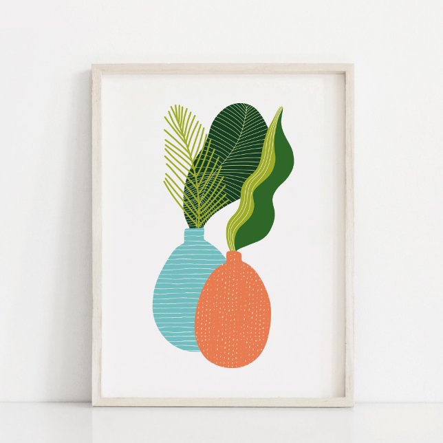 Minimalist Boho Botanical Potted Plant Art Poster (Creator Uploaded)