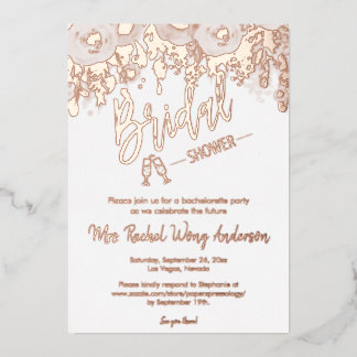 Minimalist Boho Bridal Shower Photo Rose Gold