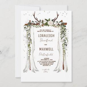 Minimalist Boho canopy - wedding invitation