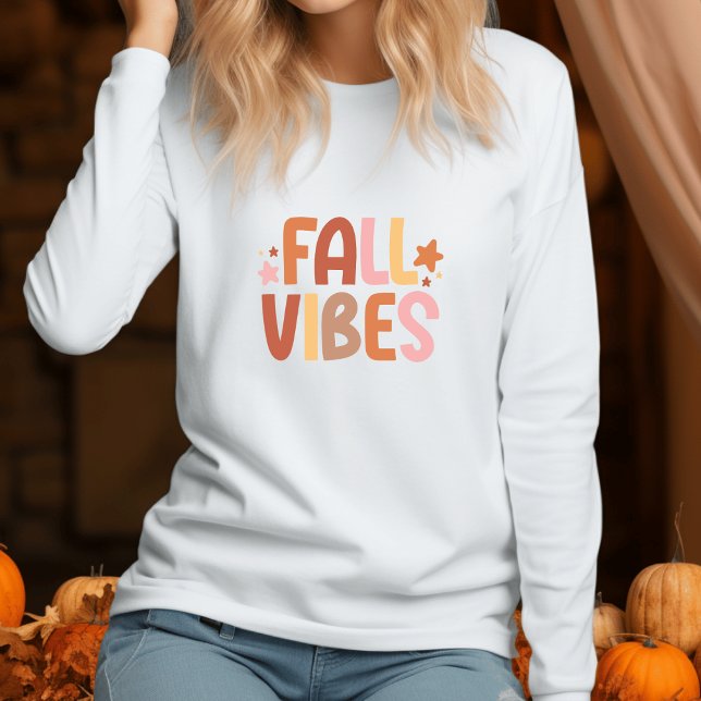 Minimalist Boho Fall Vibes T-Shirt Sweatshirt (Boho Fall Vibes)