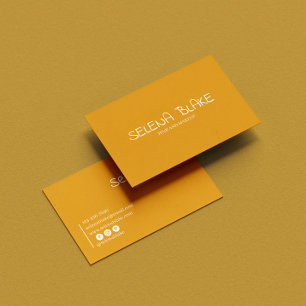 Minimalist Boho Gold– Elegant & Aesthetic Chic  Business Card