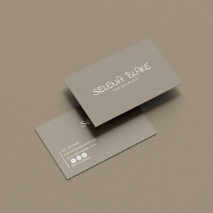Minimalist Boho gray – Elegant & Aesthetic Chic  Business Card