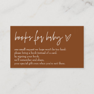 Minimalist Boho Hello Baby Books For Baby Card