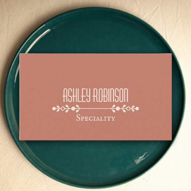 Minimalist boho leaves frame pastel earthy QR code Business Card (Minimalist boho leaves frame pastel earthy QR code Business Card)