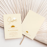 Minimalist Boho Little Ray of Sunshine Baby Shower