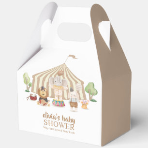 Minimalist Boho Magical Safari Circus Baby Shower Favour Box