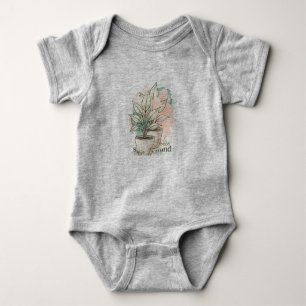Minimalist Boho Plant Watercolor Graphic - Choose Baby Bodysuit