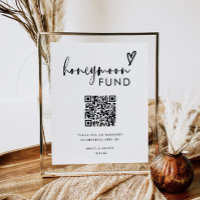 Minimalist Boho Qr Code Honeymoon Fund