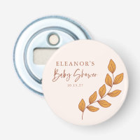 Minimalist Boho Retro Vine Baby Shower Custom