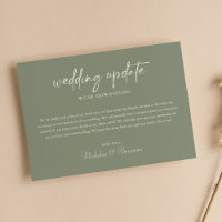 Minimalist Boho Sage Green Wedding Update Downsize