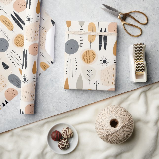 Minimalist Boho-style wrapping paper (Crafts)
