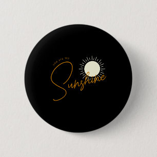 Minimalist Boho Sunshine Baby  6 Cm Round Badge