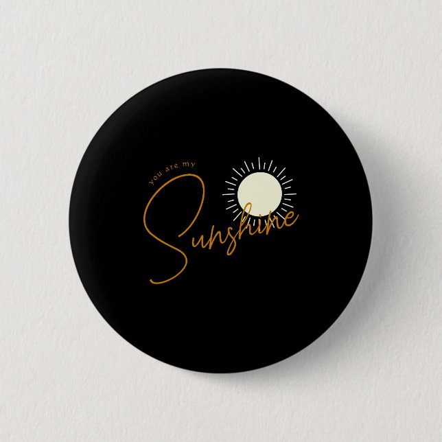 Minimalist Boho Sunshine Baby  6 Cm Round Badge (Front)