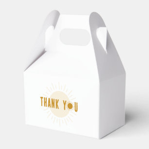 Minimalist Boho Sunshine Baby Shower Favour Boxes
