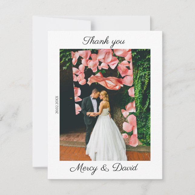 Minimalist Boho Thank you card (Front)