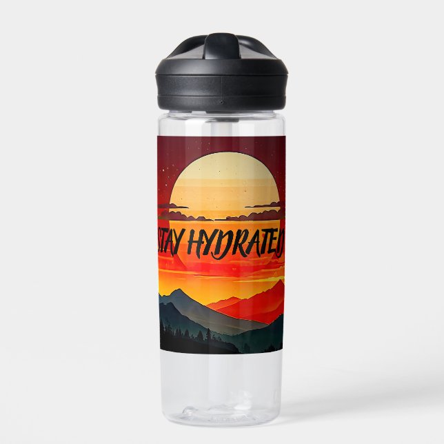 Minimalist BOHO Traveller Water Bottle (Front)