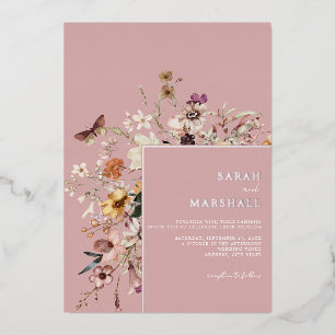 Minimalist Boho Wildflower Floral Wedding