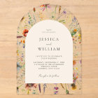 Minimalist Boho Wildflower Floral Wedding
