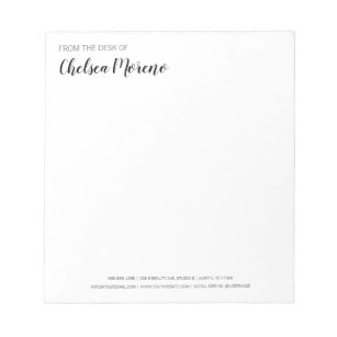 From The Desk Of Notepads Zazzle Uk