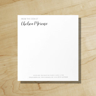 Minimalist Bold Beauty From the Desk of Notepad