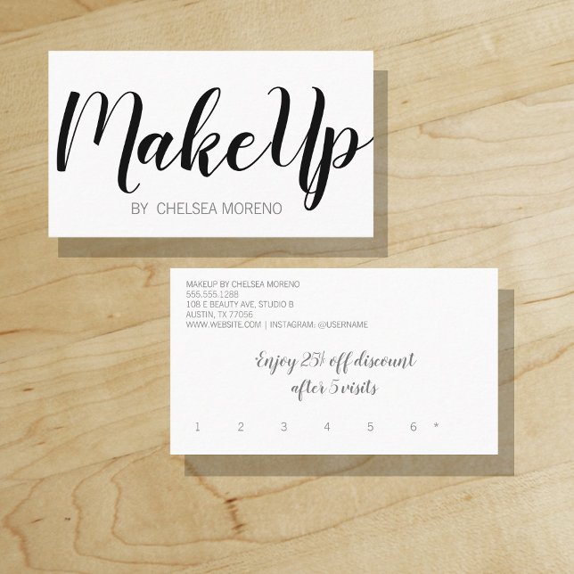 Minimalist Bold Beauty Loyalty Discount ("Everyday is abundantly beautiful." 
Sincerely Best Wishes from Lucky Design World)