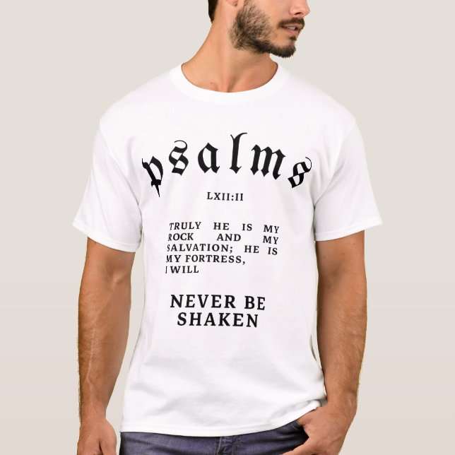 Minimalist Bold Lettering Graphic Tee (Front)
