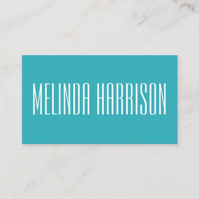 Minimalist bold professional business card (Front)