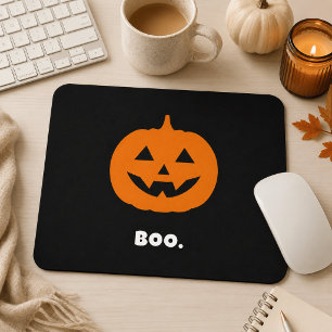 Minimalist BOO. Pumpkin – Minimalist Halloween Mouse Mat