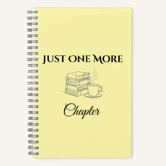 Minimalist Book Lover Notebook (Front)