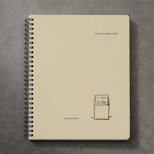 Minimalist Book Lover Notebook/The Library Card  (Creator Uploaded)