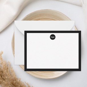 Minimalist Border Custom Logo Business Card