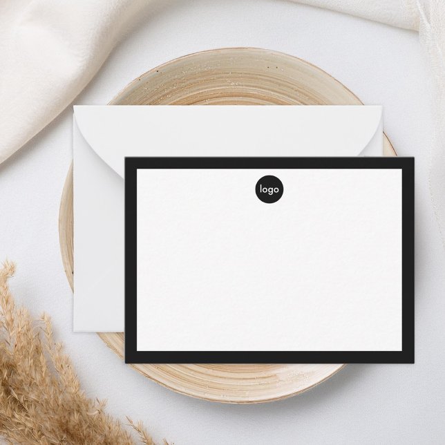 Minimalist Border Custom Logo Business Card (Creator Uploaded)
