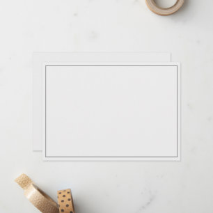 Minimalist Border Flat Card