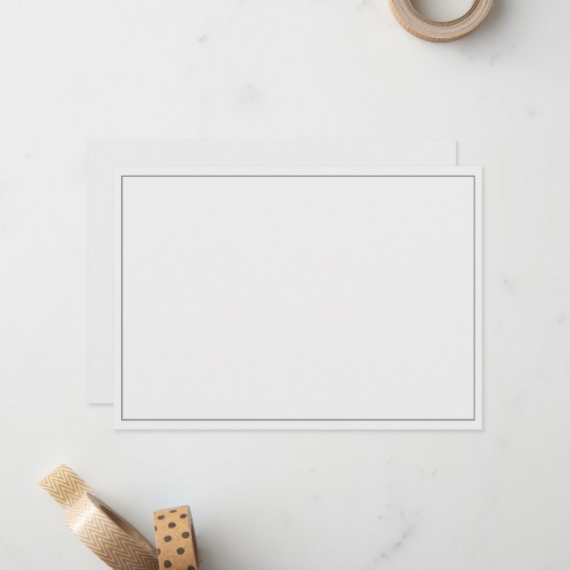 Minimalist Border Flat Card (Front/Back In Situ)