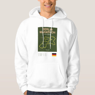 Minimalist Boston Marathon Line Print Hoodie