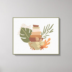 Minimalist Botanical Abstract III 20"x16" Canvas Print