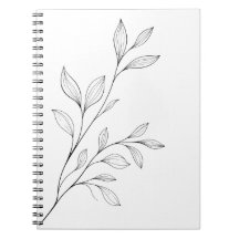 Minimalist Botanical Black Line Art