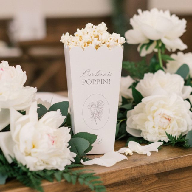 Minimalist Botanical Calligraphy Wedding  Favour Box (Creator Uploaded)