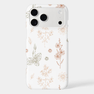 Minimalist Botanical Floral Phone Case – Elegant H