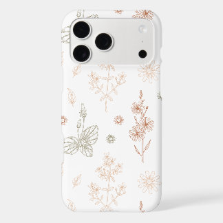 Minimalist Botanical Floral Phone Case – Elegant H