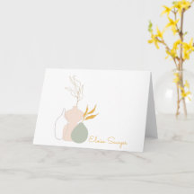 Minimalist Botanical Plants in Pastel Personalised