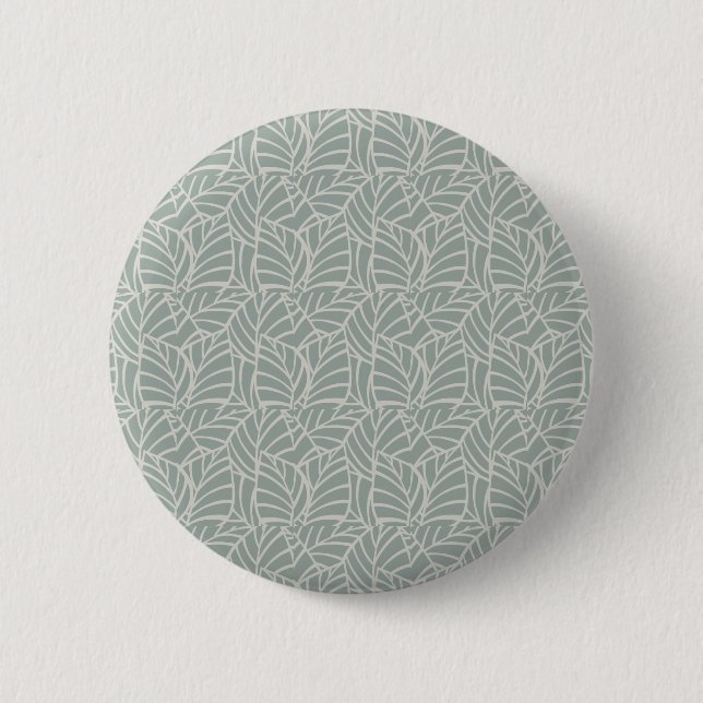 Minimalist Botanical Veins  6 Cm Round Badge (Front)