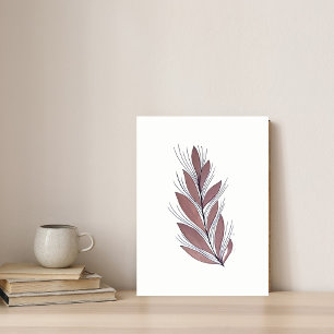 Minimalist Botanical Wall Art – Soft Earthy Tones