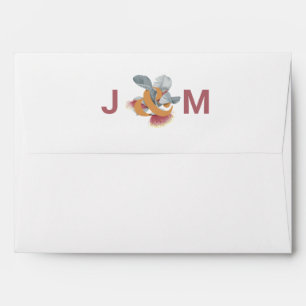 Minimalist Botanical Wedding  Envelope