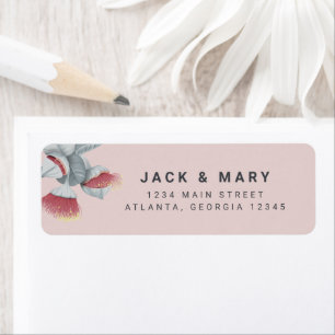 Minimalist Botanical Wedding Label