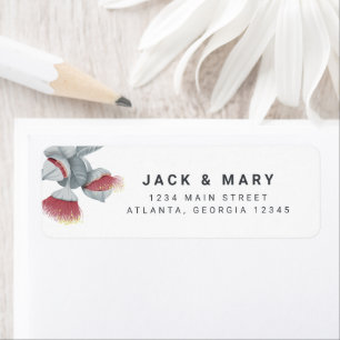 Minimalist Botanical Wedding Label