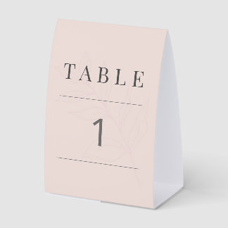 Minimalist Botanical Wedding Warm Blush
